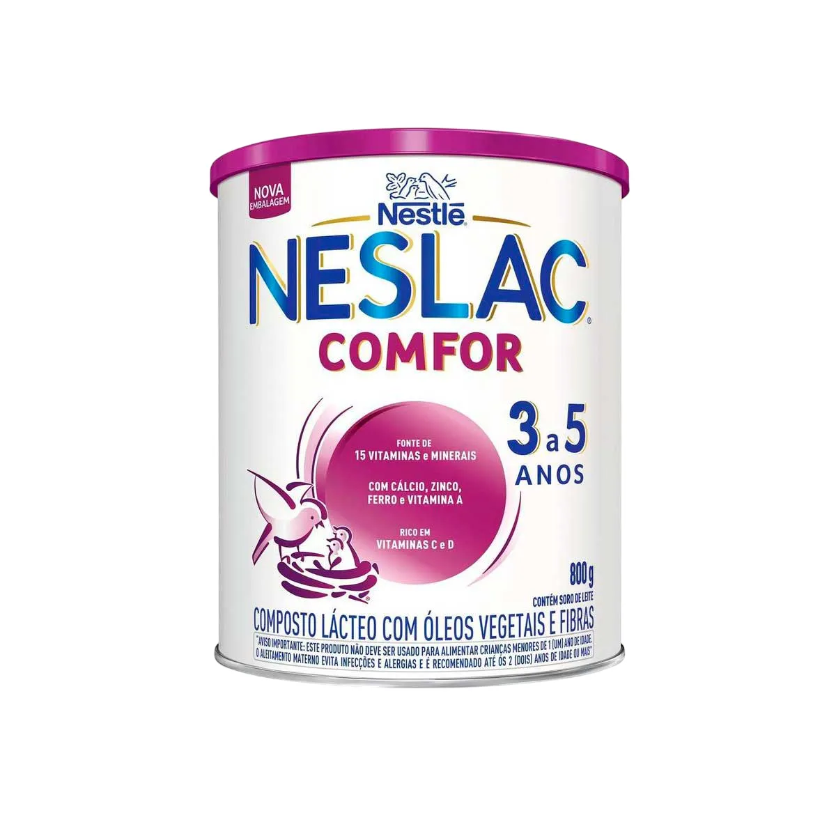 Composto Lácteo Neslac Comfor Nestlé Fase Pré-Escolar 800g