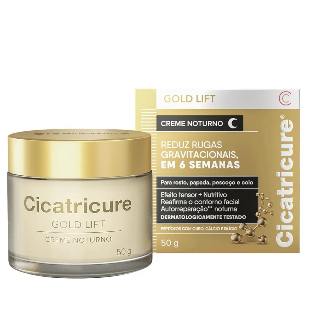 CREME DE NOITE CICATRICURE GOLD LIFT 50G