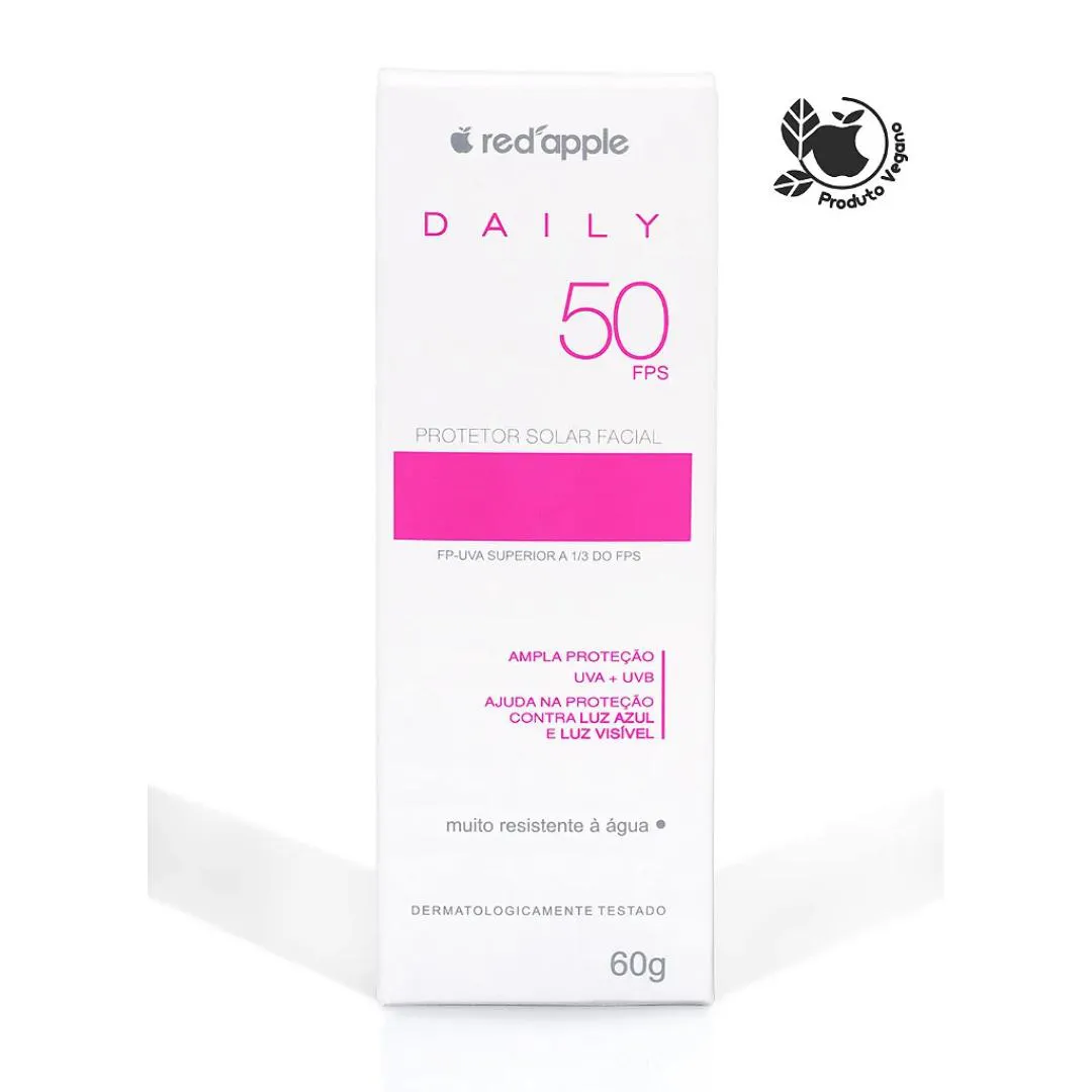 PROTETOR SOLAR FACIAL DAILY FPS 50 RED APPLE, 60G
