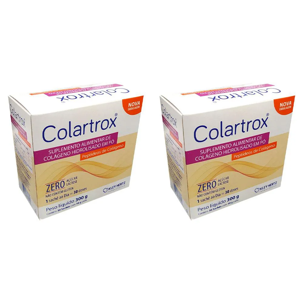 KIT 2 SUPLEMENTO COLARTROX 300G 30 SACHêS - KLEY HERTZ