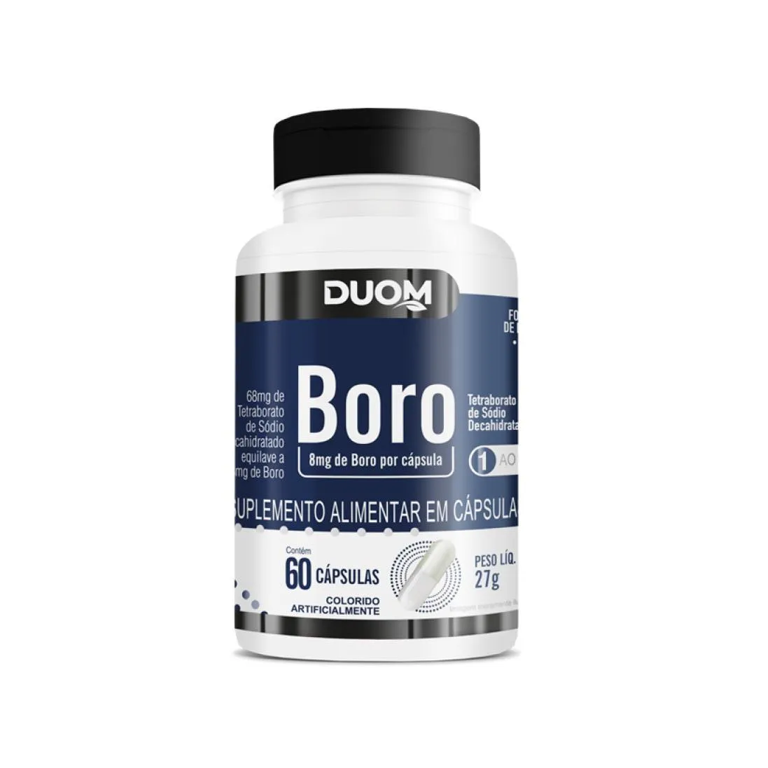 SUPLEMENTO ALIMENTAR DE BORO 60 CáPSULAS - DUOM