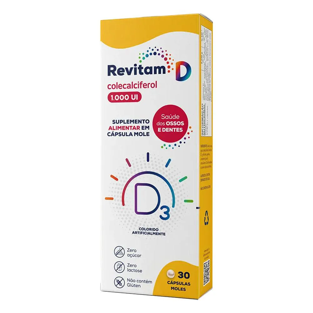 SUPLEMENTO REVITAM D3 1000UI 30 CáPSULAS - AVERT