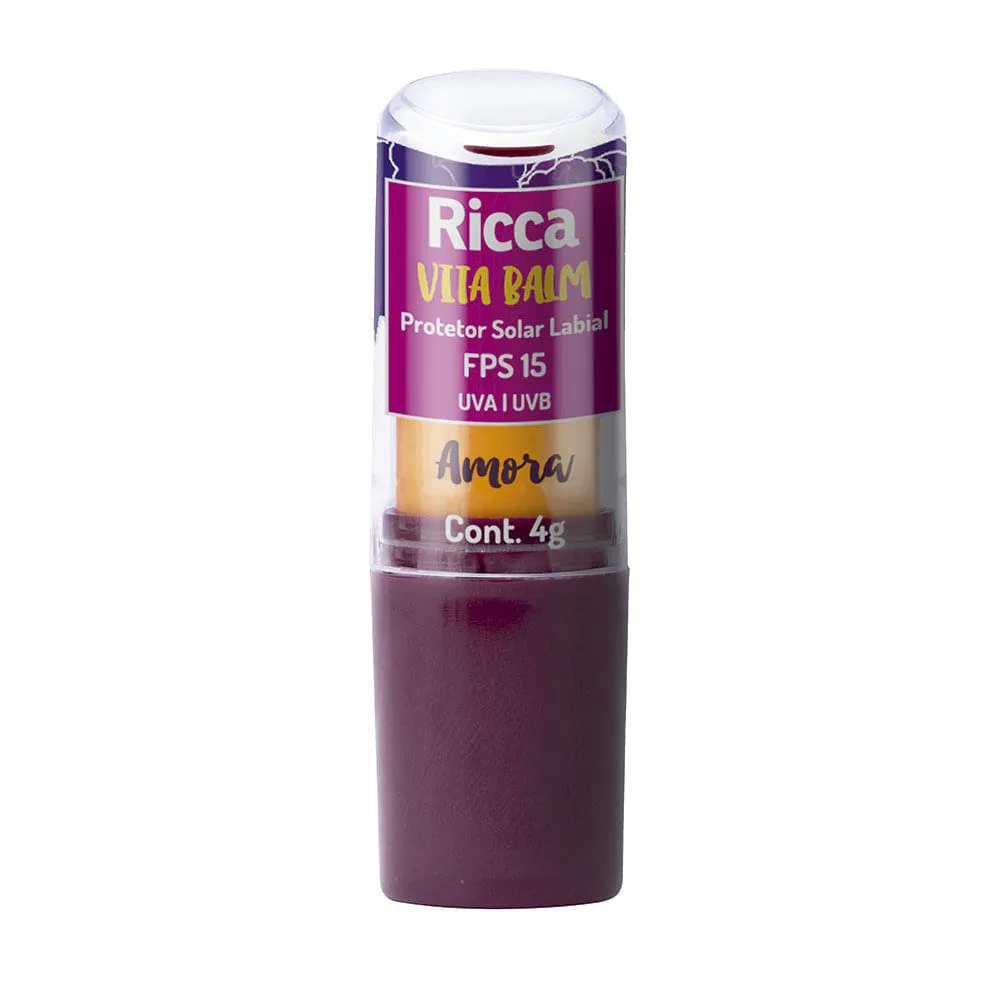 PROTETOR SOLAR LABIAL FPS15 AMORA RICCA