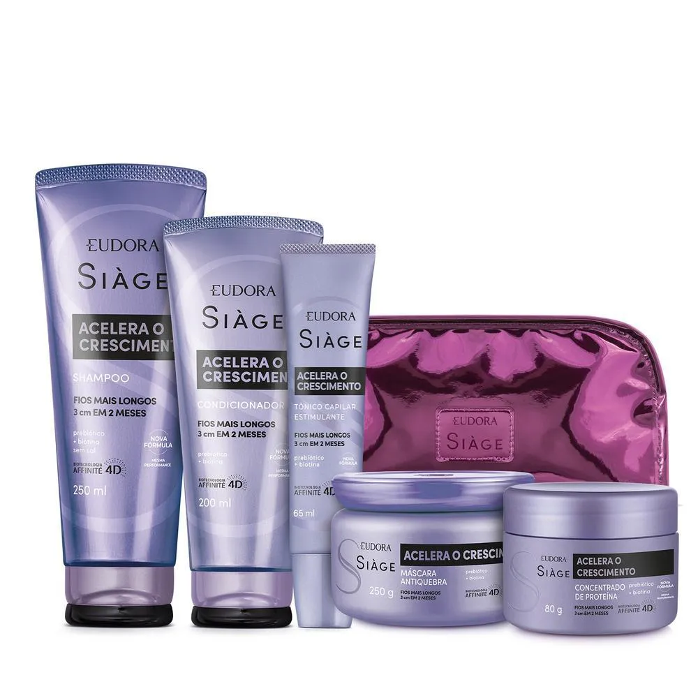 KIT SIàGE ACELERA O CRESCIMENTO (5 ITENS) + NéCESSAIRE