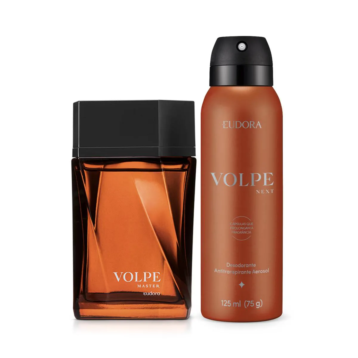 COMBO VOLPE MASTER: DESODORANTE COLôNIA 100ML + DESODORANTE ANTITRANSPIRANTE AEROSOL 125ML/75G