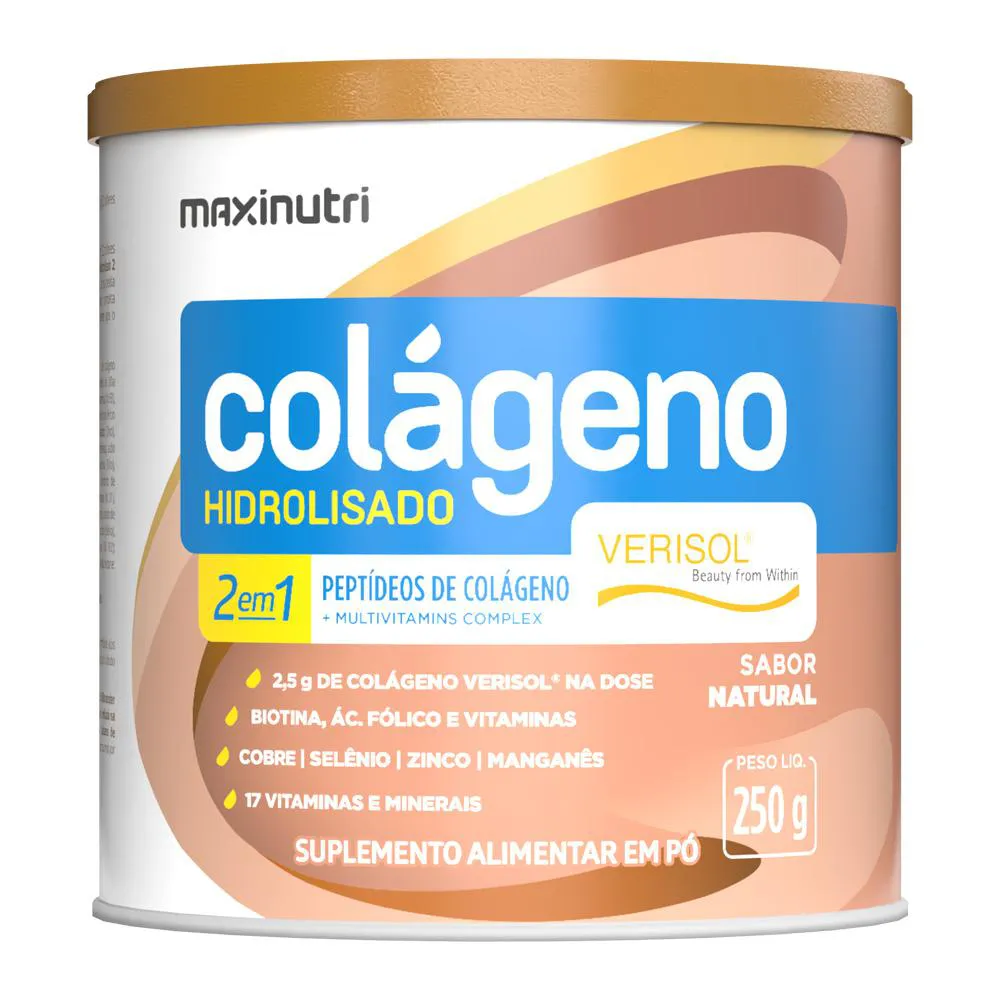 COLAGENO HIDROLISADO VERISOL SABOR NATURAL 250G MAXINUTRI