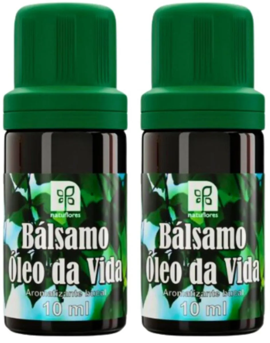 AROMATIZANTE BUCAL BALSAMO AMAZONIA OLEO DA VIDA 10ML NATUFLORES KIT 2UN