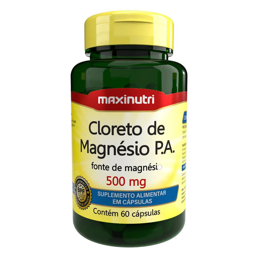 CLORETO DE MAGNéSIO P.A 500MG 60 CáPSULAS