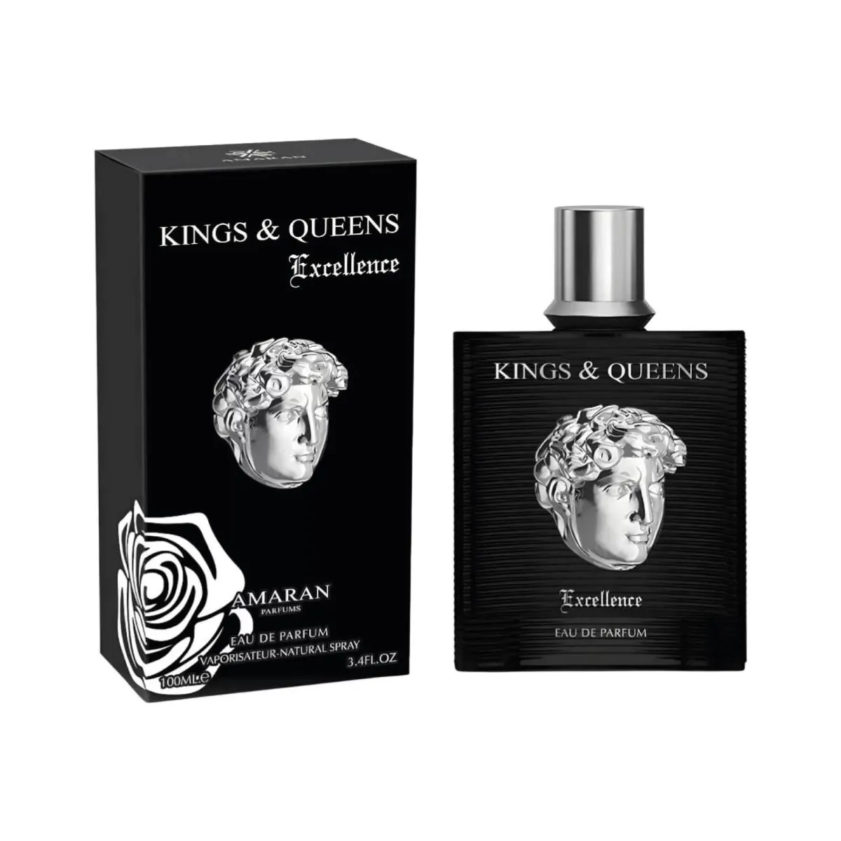 100ml - Excellence Kings & Queens Amaran - Perfume Árabe Masculino - Edp
