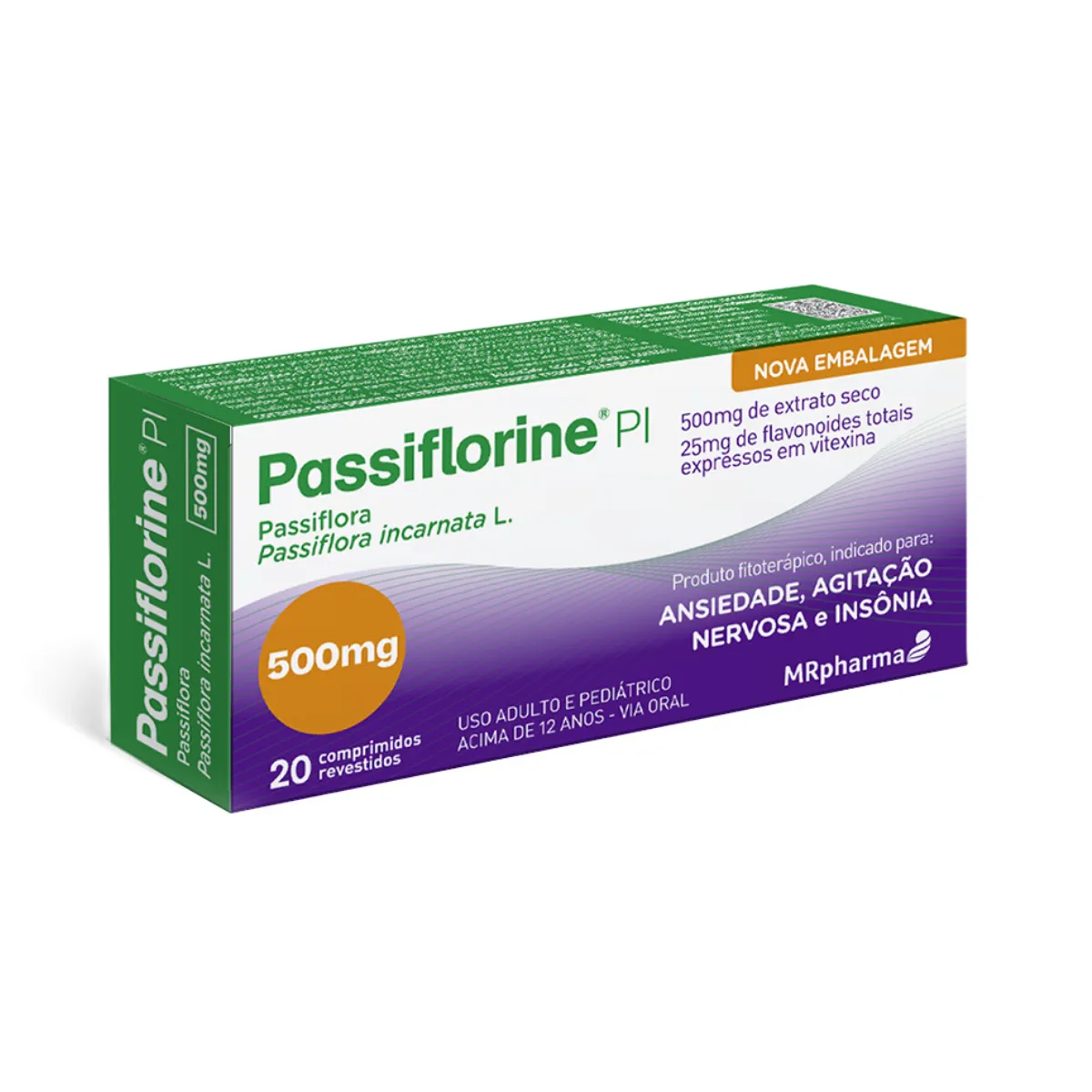 Passiflorine PI 500mg com 20 comprimidos