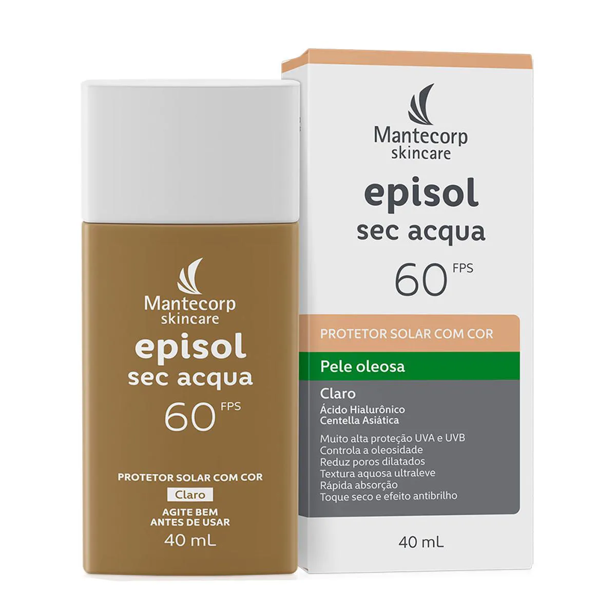 EPISOL SEC ACQUA PROTETOR SOLAR FPS 60 40ML 1184440 | Drogasil