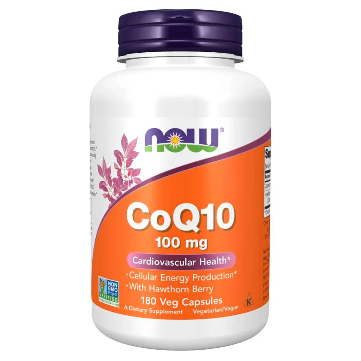 COENZIMA Q10 COQ10 100MG (180 VCAPS) NOW FOODS