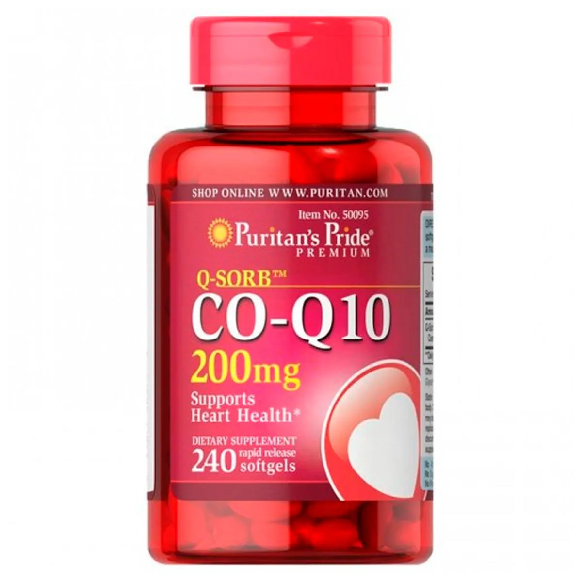 COENZIMA Q10 COQ10 200MG (240 SOFTGELS) PURITANS PRIDE
