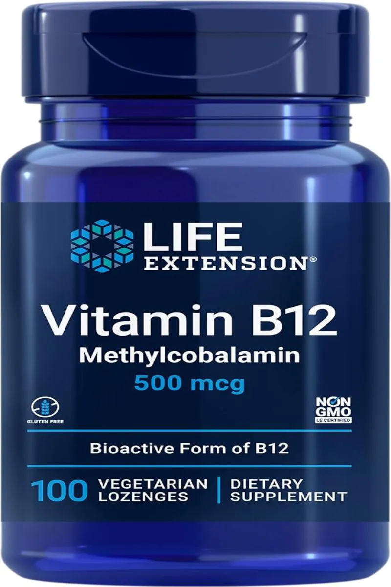 VITAMINA B12 METILCOBALAMINA 500MCG (100 LOZ) LIFE EXTENSION