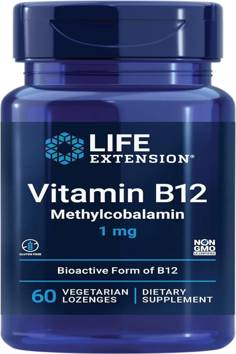 VITAMINA B12 METILCOBALAMINA 1MG (60 VCAPS) LIFE EXTENSION