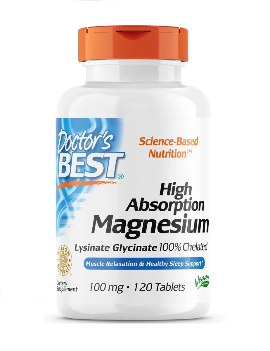 MAGNéSIO GLYCINATE HIGH ABS 100MG (120 CAPS) DOCTORS BEST