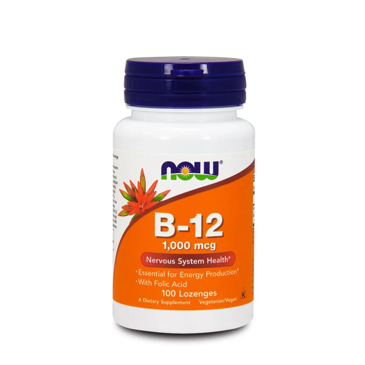 VITAMINA B12 1000MCG 100 PASTILHAS NOW FOODS
