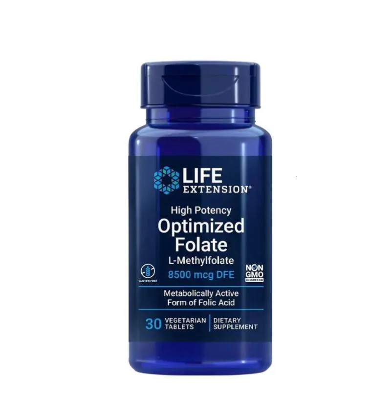 METIL FOLATO OTIMIZADO 8500MCG 30TABS LIFE EXTENSION