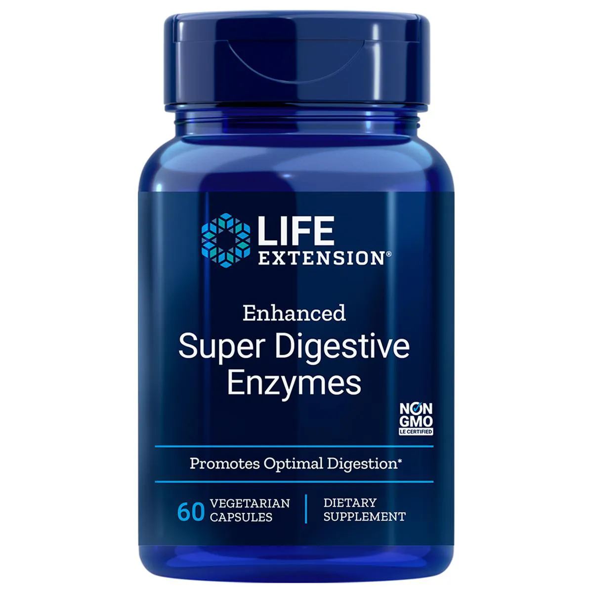 SUPER ENZYMES ENZIMAS DIGESTIVAS 60 CAPS LIFE EXTENSION