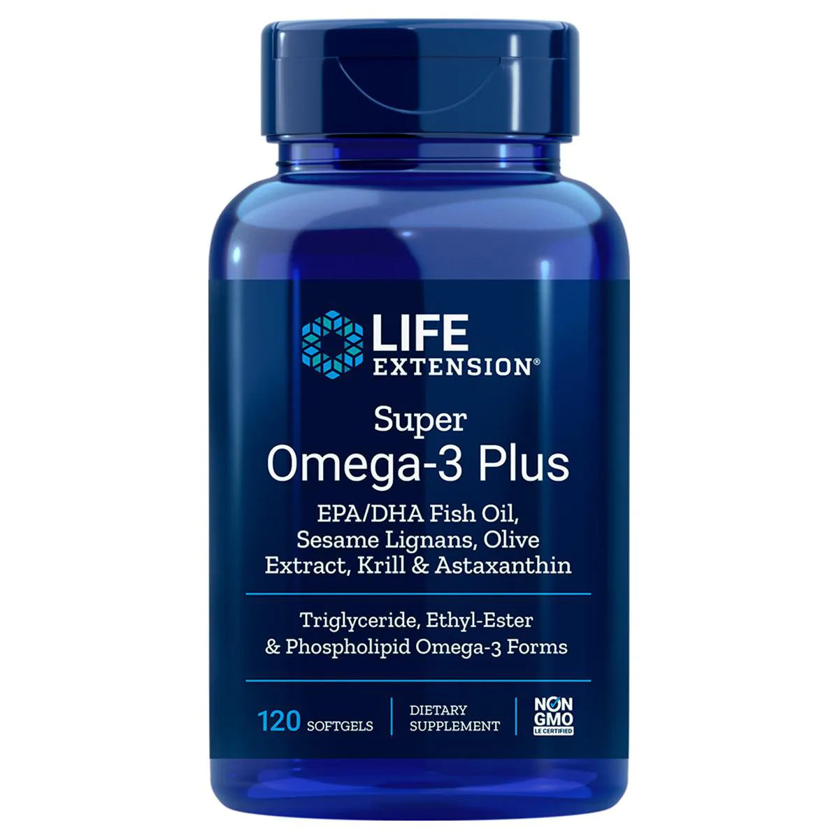SUPER ÔMEGA 3 C/ ASTAXANTHIN E KRILL (120 SGELS) LIFE EXTENSION