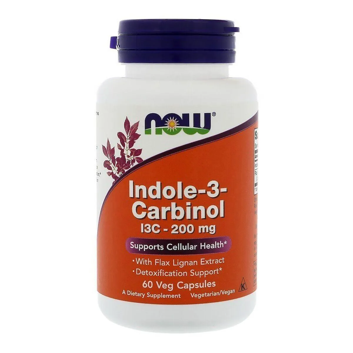 INDOLE 3 I3C CARBINOL 200MG 60 VCAPS NOW FOODS