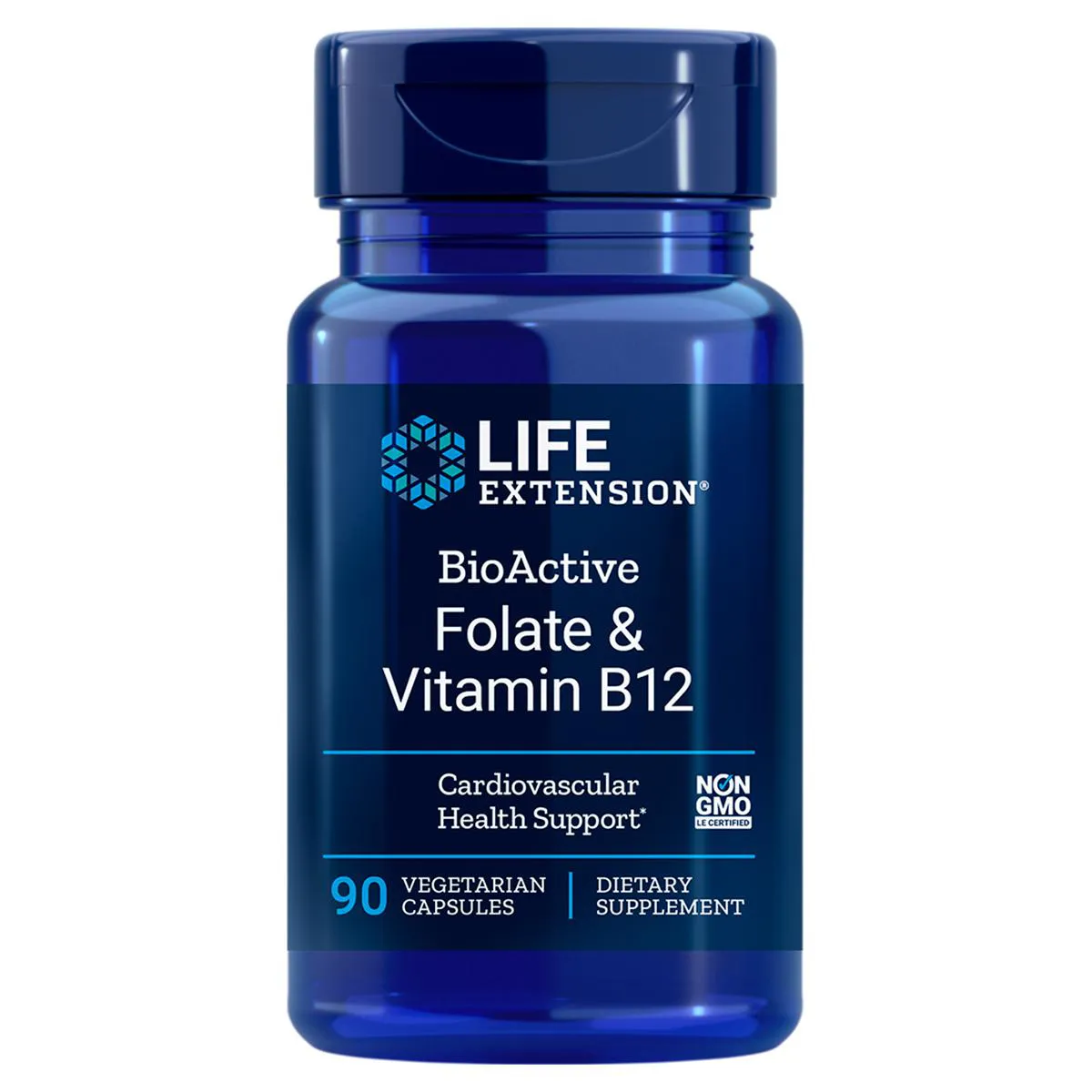 BIOACTIVE FOLATO E VITAMINA B-12 (90 CAPS) LIFE EXTENSION