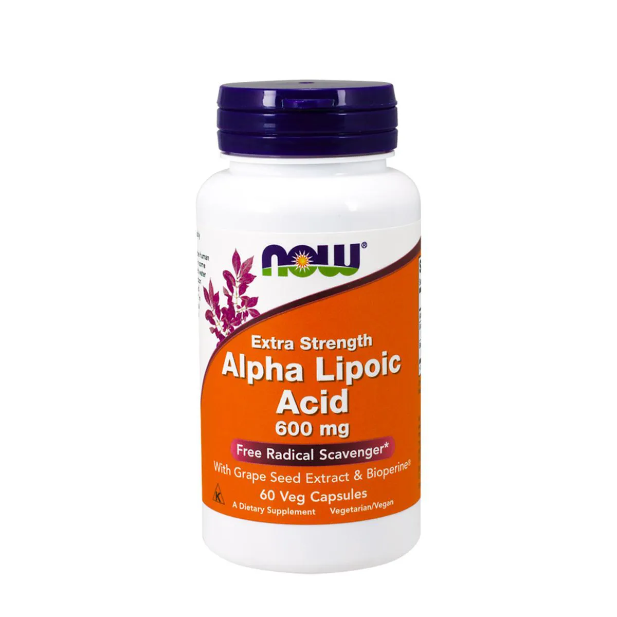 ALPHA LIPOIC ACID 600MG (60 VCAPS) NOW FOODS