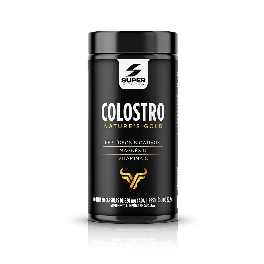 SUPER COLOSTRO PEPTíDEOS BIOATIVOS, MAGNéSIO E VITAMINA C (60 CáPSULAS)