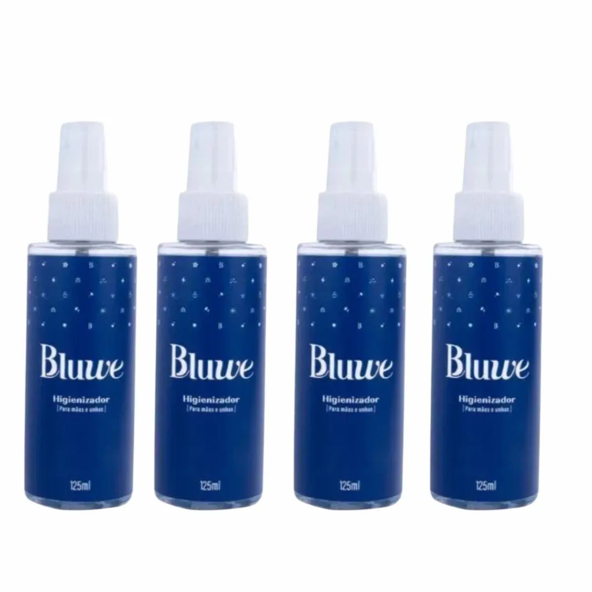 KIT 4 PREP HIGIENIZADOR ALONGAMENTO UNHAS 125ML    - BLUWE