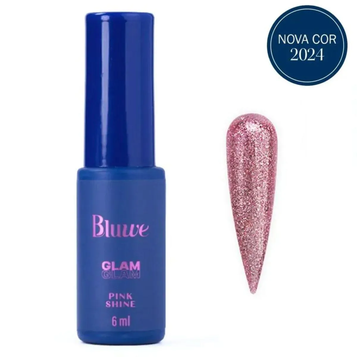 ESMALTE EM GEL GLAM PINK SHINE 6ML - BLUWE