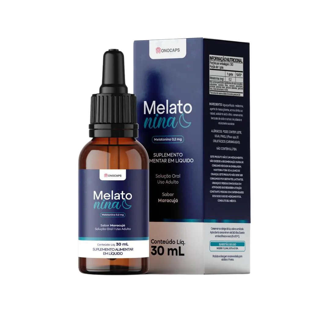 MELATONINA - 360 DOSES DE  1 GOTA - MARACUJA