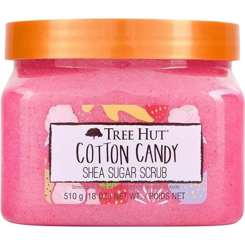 TREE HUT COTTON CANDY SHEA SUGAR SCRUB 510G