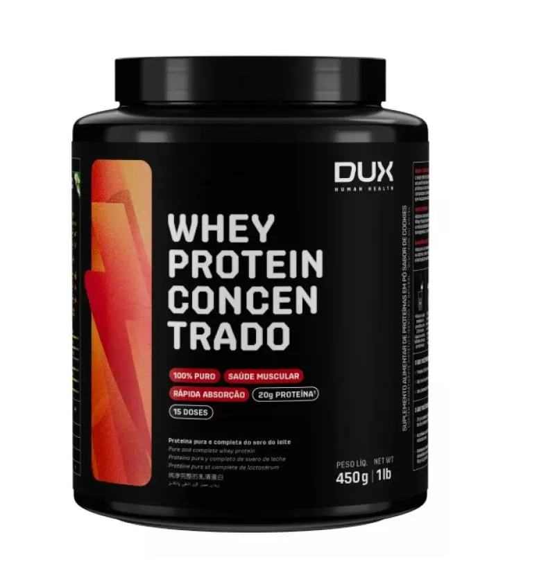 WHEY PROTEIN CONCENTRADO - 450G - DUX NUTRITION - SABOR CARAMELO SALGADO