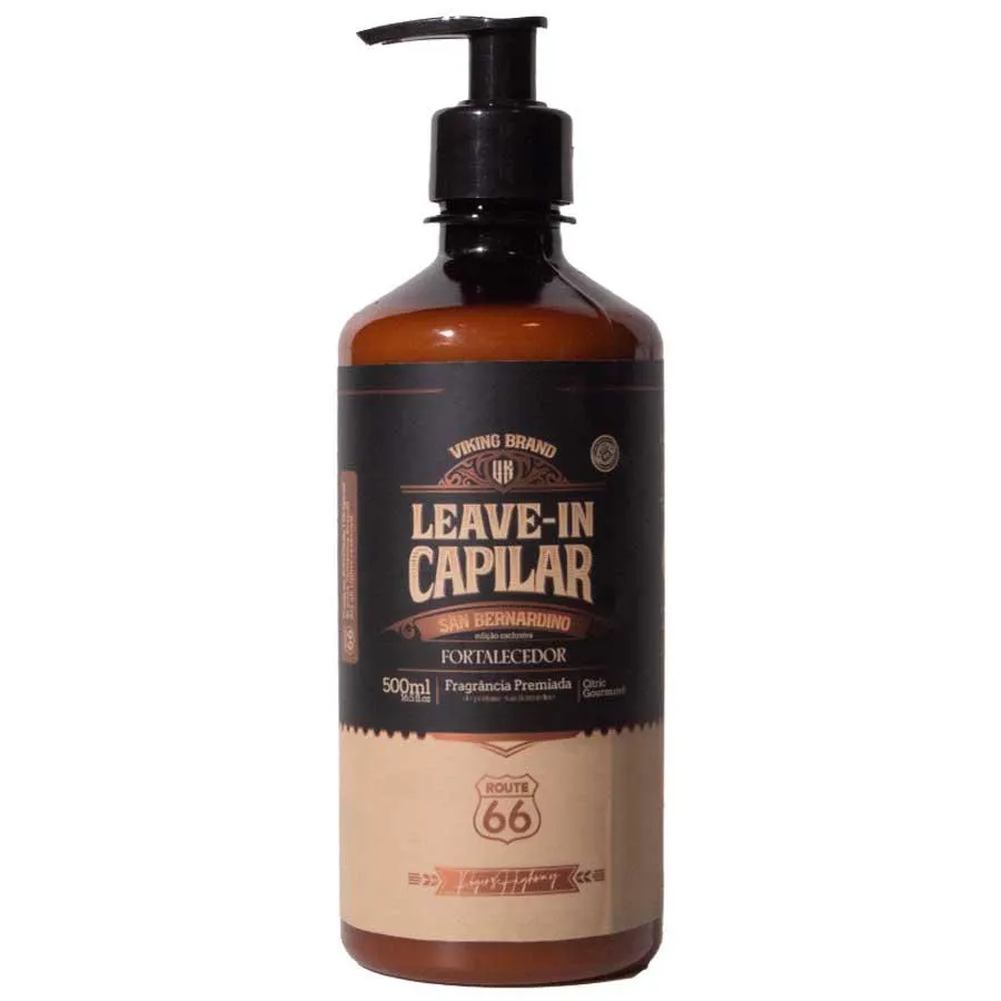 LEAVE-IN CAPILAR ONDULADOS E CACHEADOS 500ML SAN BERNARDINO ROUTE 66 VIKING