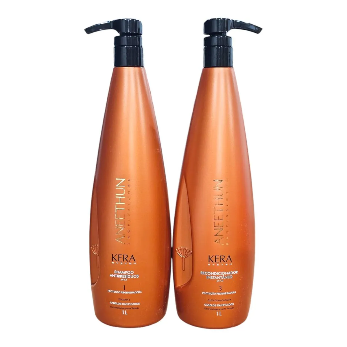 KIT ANEETHUN KERA SYSTEM - SHAMPOO 1L + RECONDICIONADOR INSTANTâNEO 1L