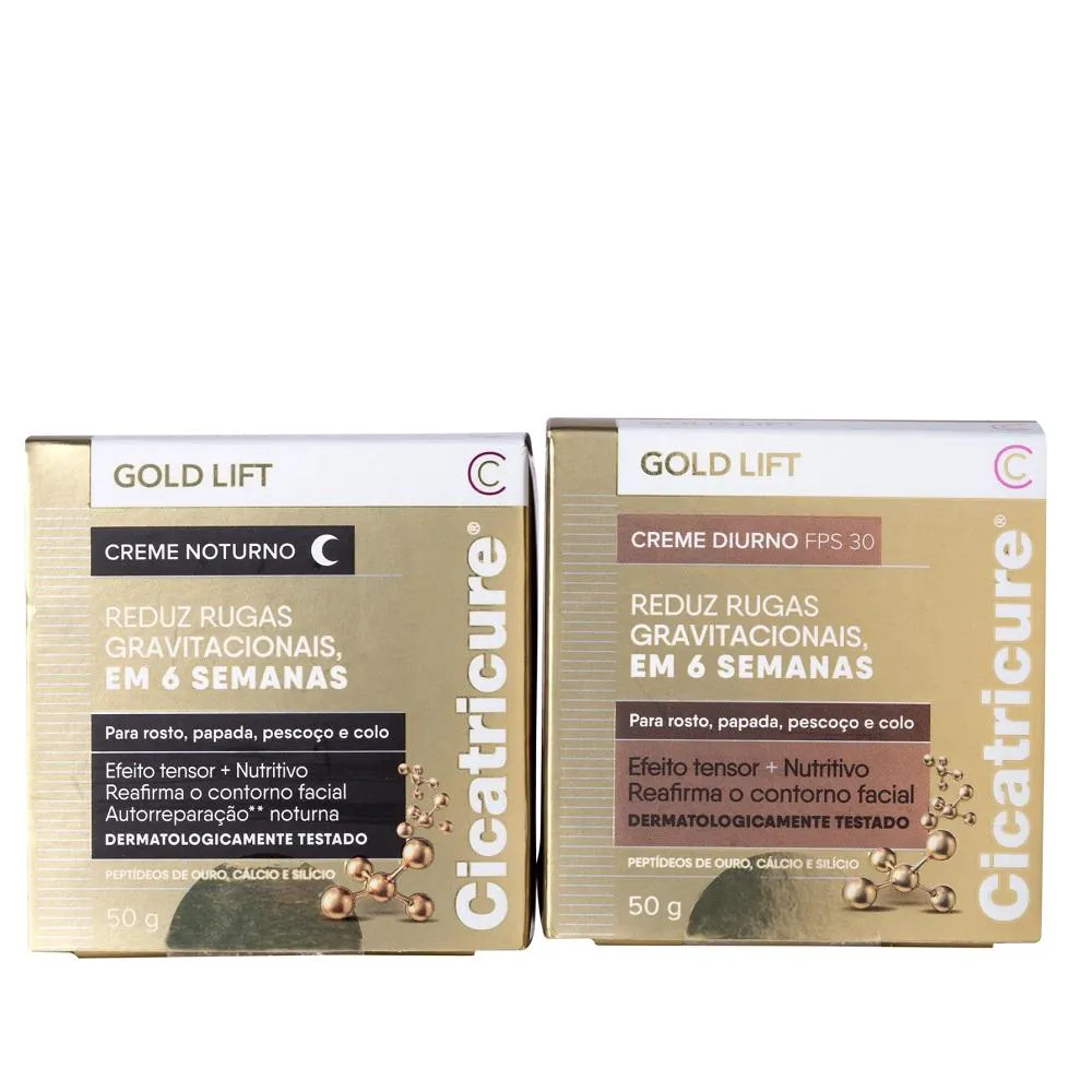 CICATRICURE GOLD LIFT CREME KIT DIURNO 50G + NOTURNO 50G