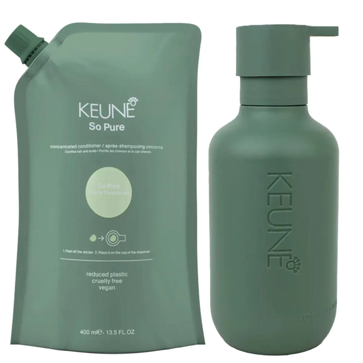 KIT KEUNE SO PURE CLARIFY REFIL - CONDICIONADOR 400ML + EMBALAGEM