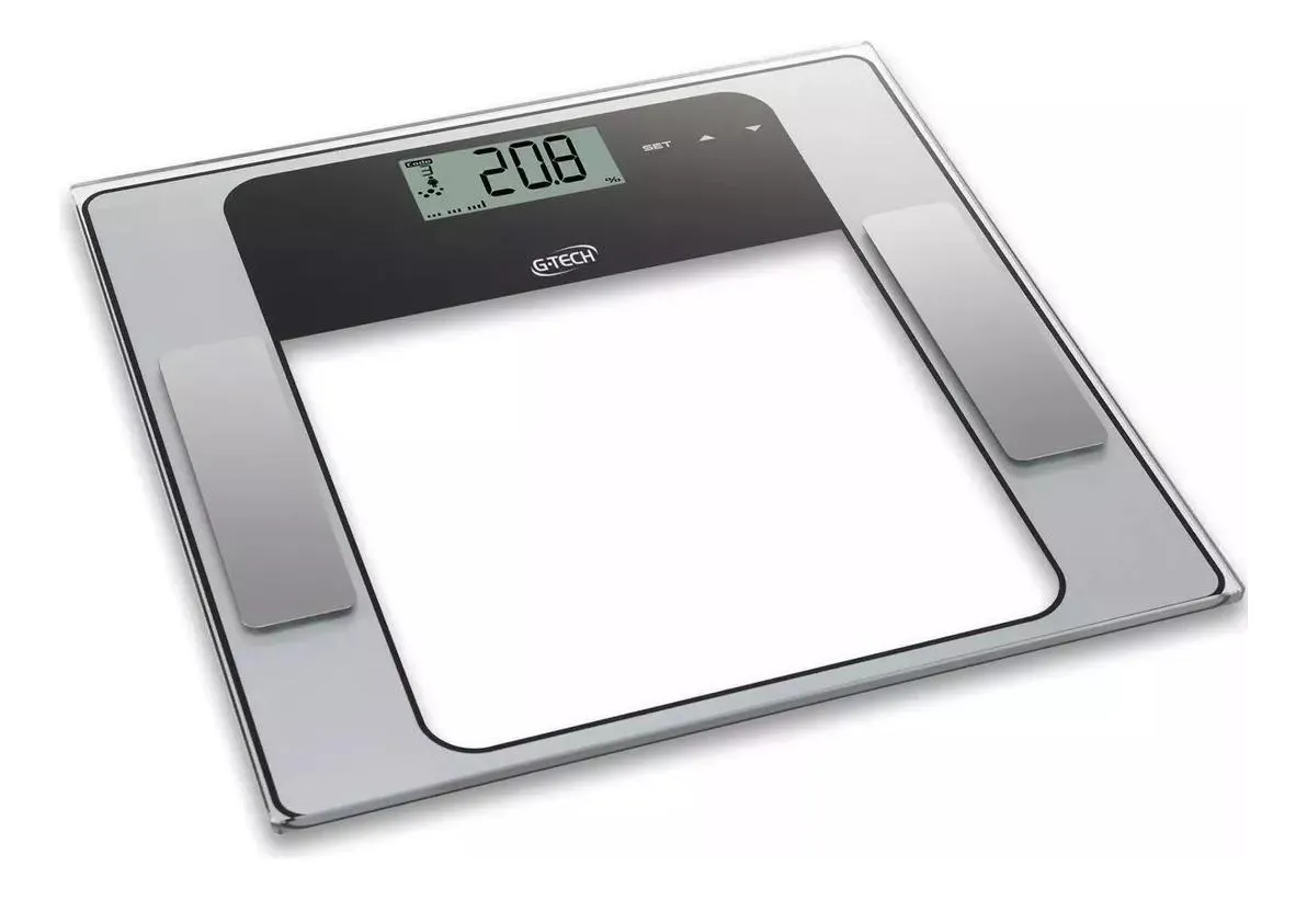 BALANçA G-TECH BIOPEDANCIA MEDE GORDURA MASSA MUSCULAR ÓSSEA