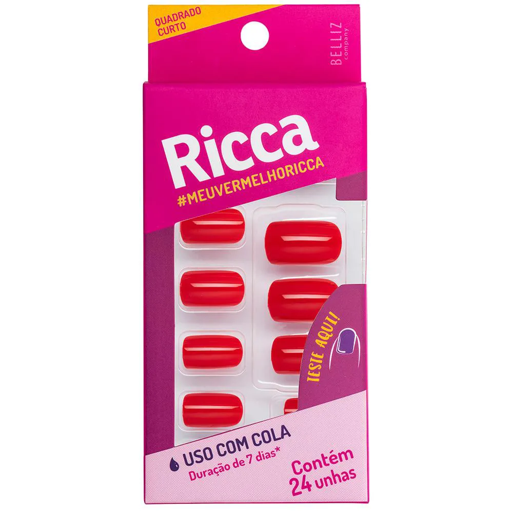 UNHAS VERMELHO PAIXãO RICCA