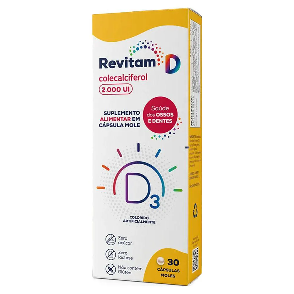 SUPLEMENTO REVITAM D3 2000UI 30 CáPSULAS - AVERT