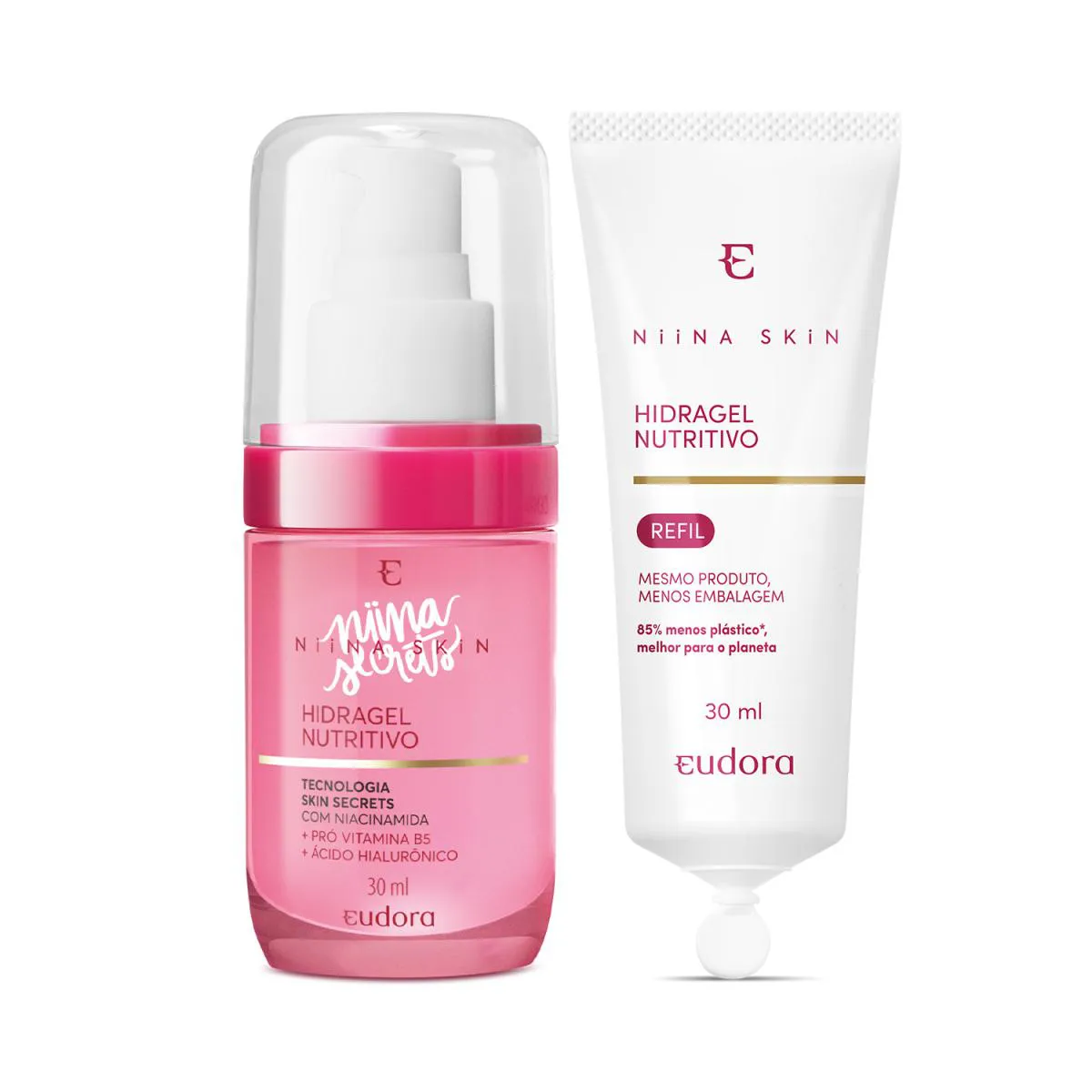 COMBO NIINA SECRETS SKIN: HIDRAGEL NUTRITIVO 30ML + REFIL 30ML