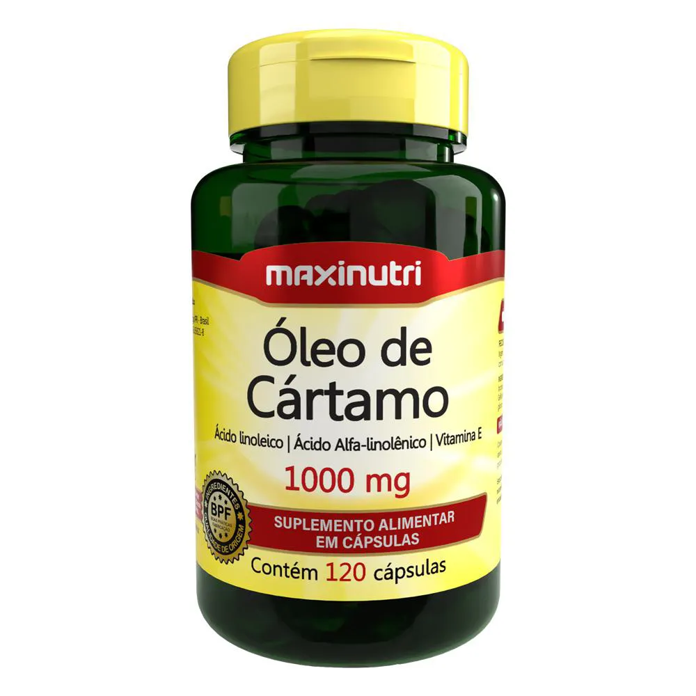 ÓLEO DE CARTAMO 1000MG 120 CAPSULAS MAXINUTRI