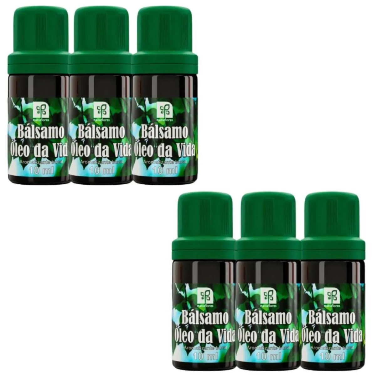 AROMATIZANTE BUCAL BALSAMO AMAZONIA OLEO DA VIDA 10ML NATUFLORES KIT 6UN