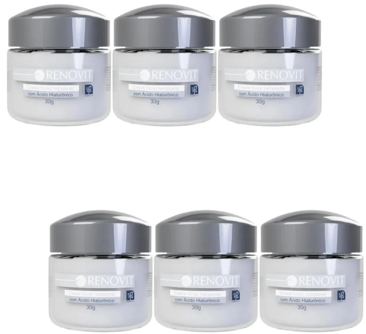 ACIDO HIALURONICO CREME FACIAL RENOVIT 30G NATUFLORES  6UN