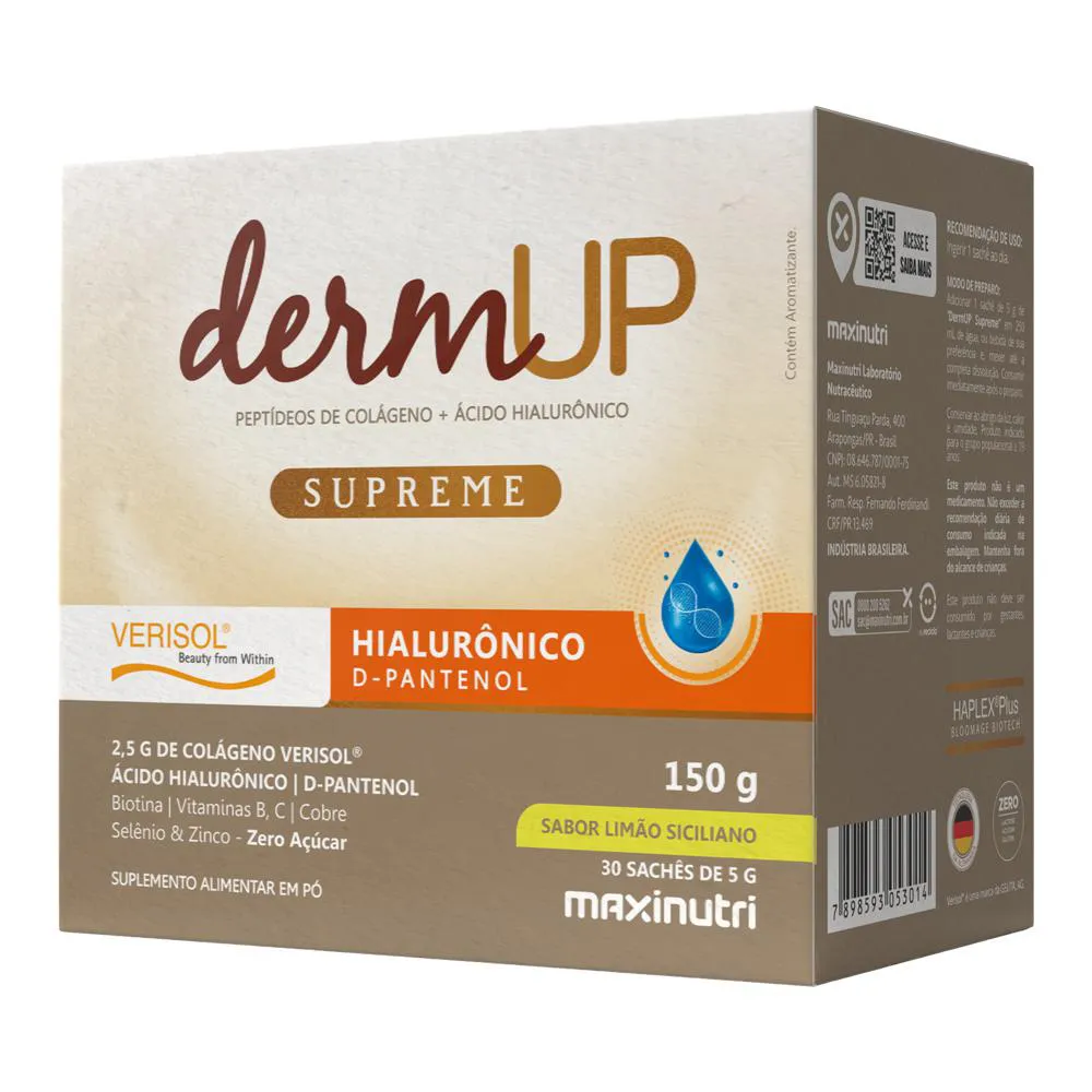 DERMUP SUPREME VERISOL SACHE SABOR LIMãO SICILIANO MAXINUTRI