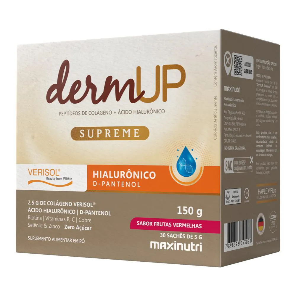 DERMUP SUPREME VERISOL SACHE SABOR FRUTAS VERMELHAS MAXINUTRI