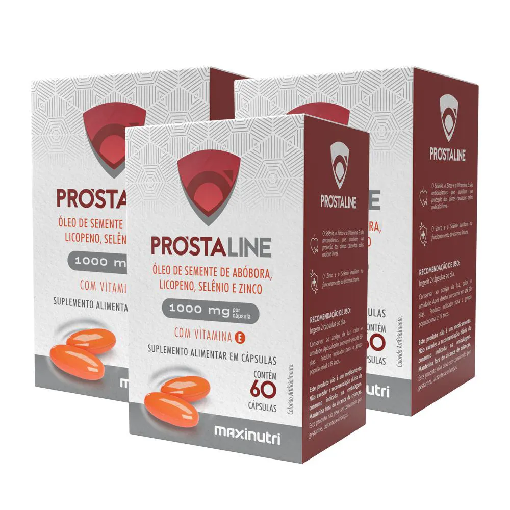 KIT 3 PROSTALINE 1000MG 60 CAPS MAXINUTRI