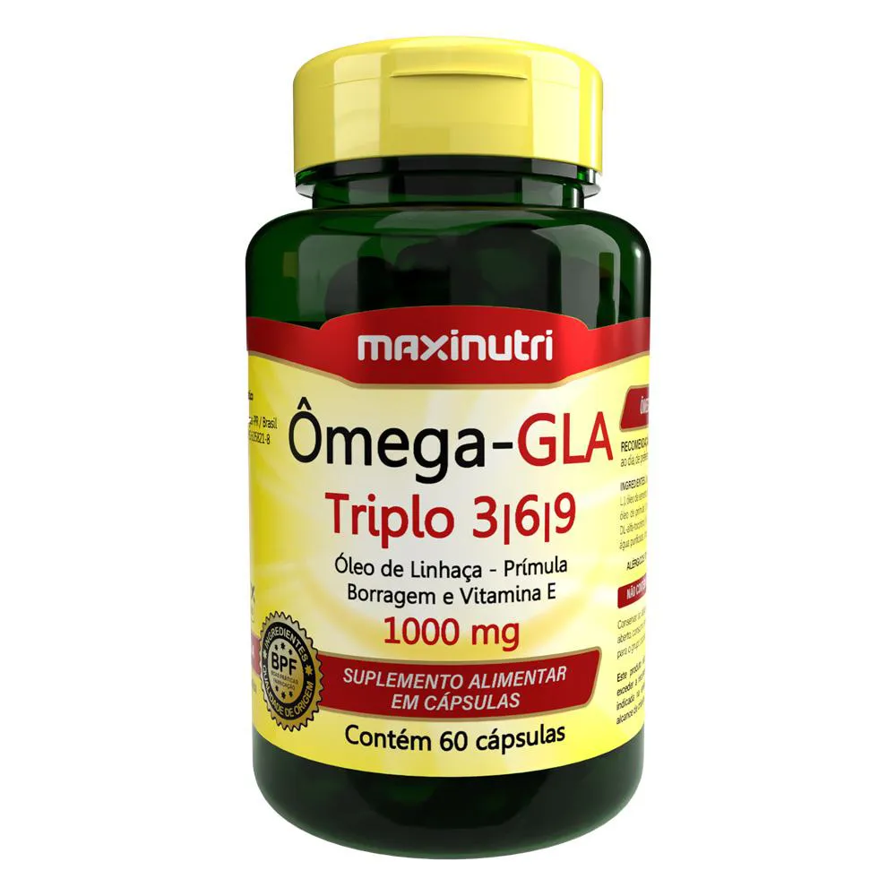 ÔMEGA GLA TRIPLO 3-6-9 60 CAPSULAS LOJA MAXINUTRI