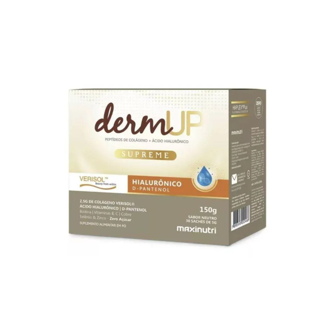 DERMUP SUPREME VERISOL ÁCIDO HIALURôNICO 30 X 5G MAXINUTRI SABOR NEUTRO