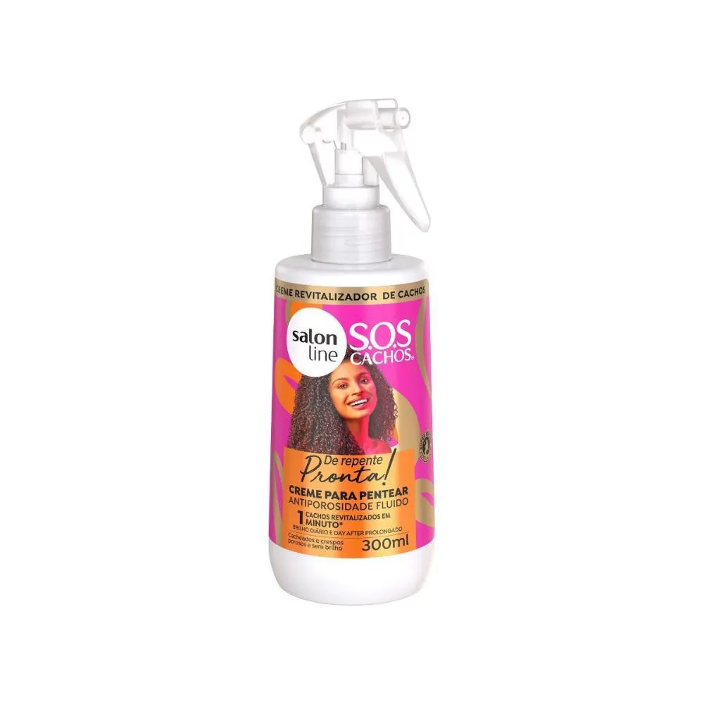 CREME PARA PENTEAR FLUIDO SOS CACHOS DE REPENTE PRONTA 300ML
